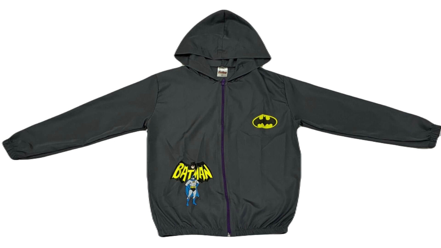 Jaqueta Corta Vento Infantil Masculino Batman - Tamanhos 4, 8 e 10