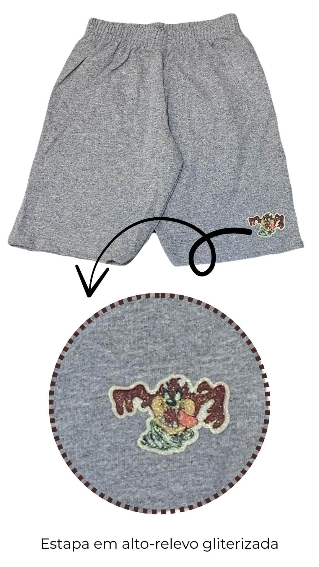 Conjunto Infantil Masculino Taz - Tamanho 10