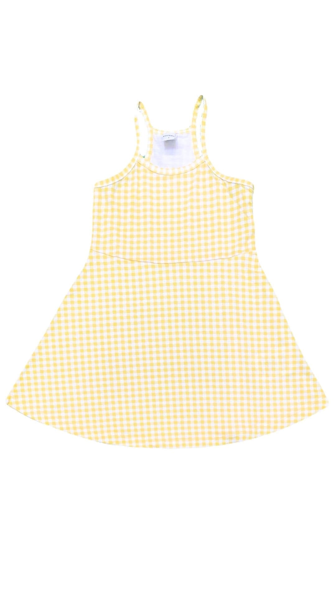 Vestido infantil Xadrez Amarelo - tamanho 1 - Rovitex