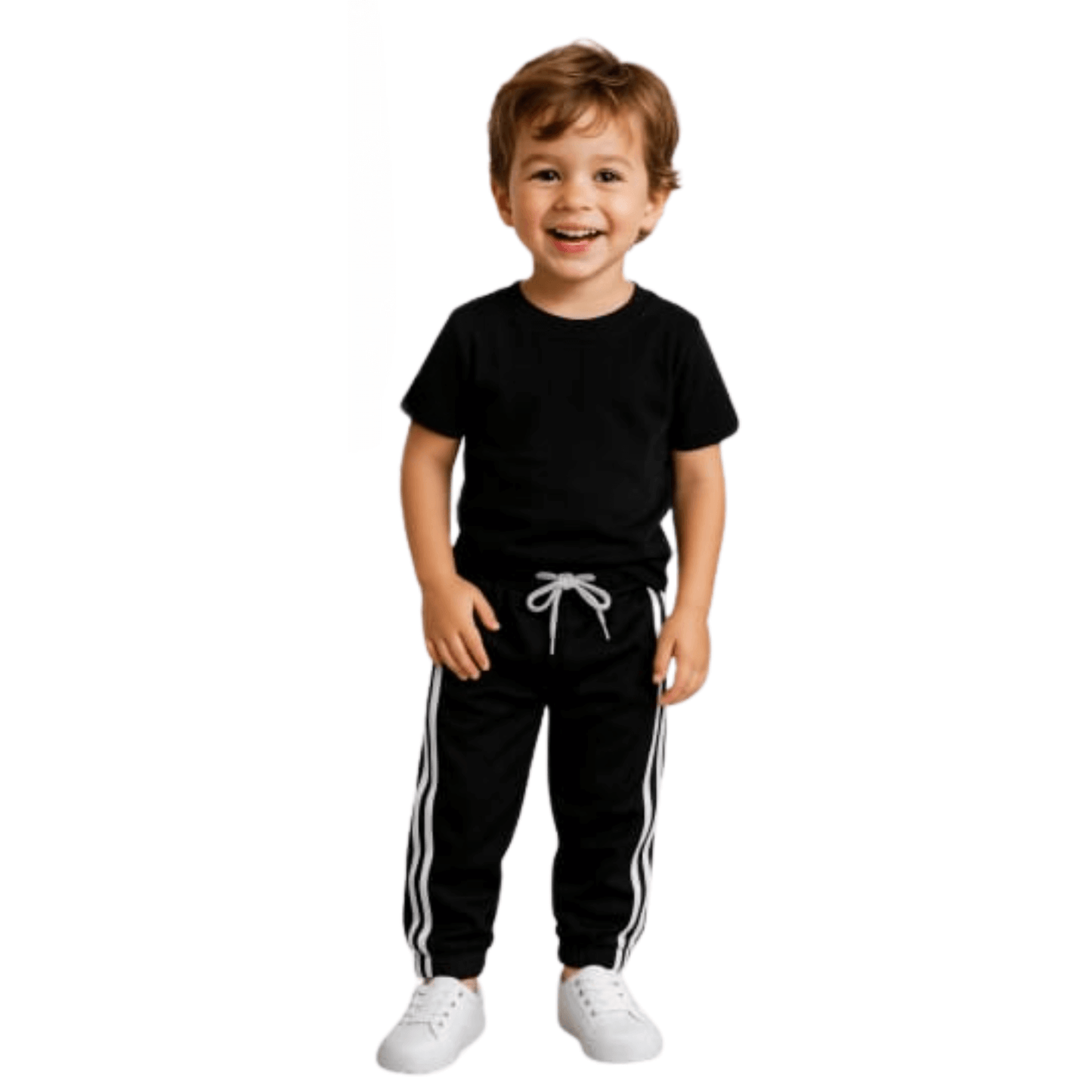 Calça Esportiva Jogger Masculina Flanelada - Lista Dupla - Tamanho 1 ao 8
