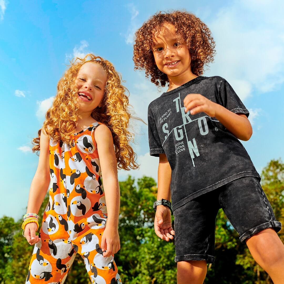 Conjunto Verão Tie Dye Short com Cadarço | Brandili - Tamanho 8