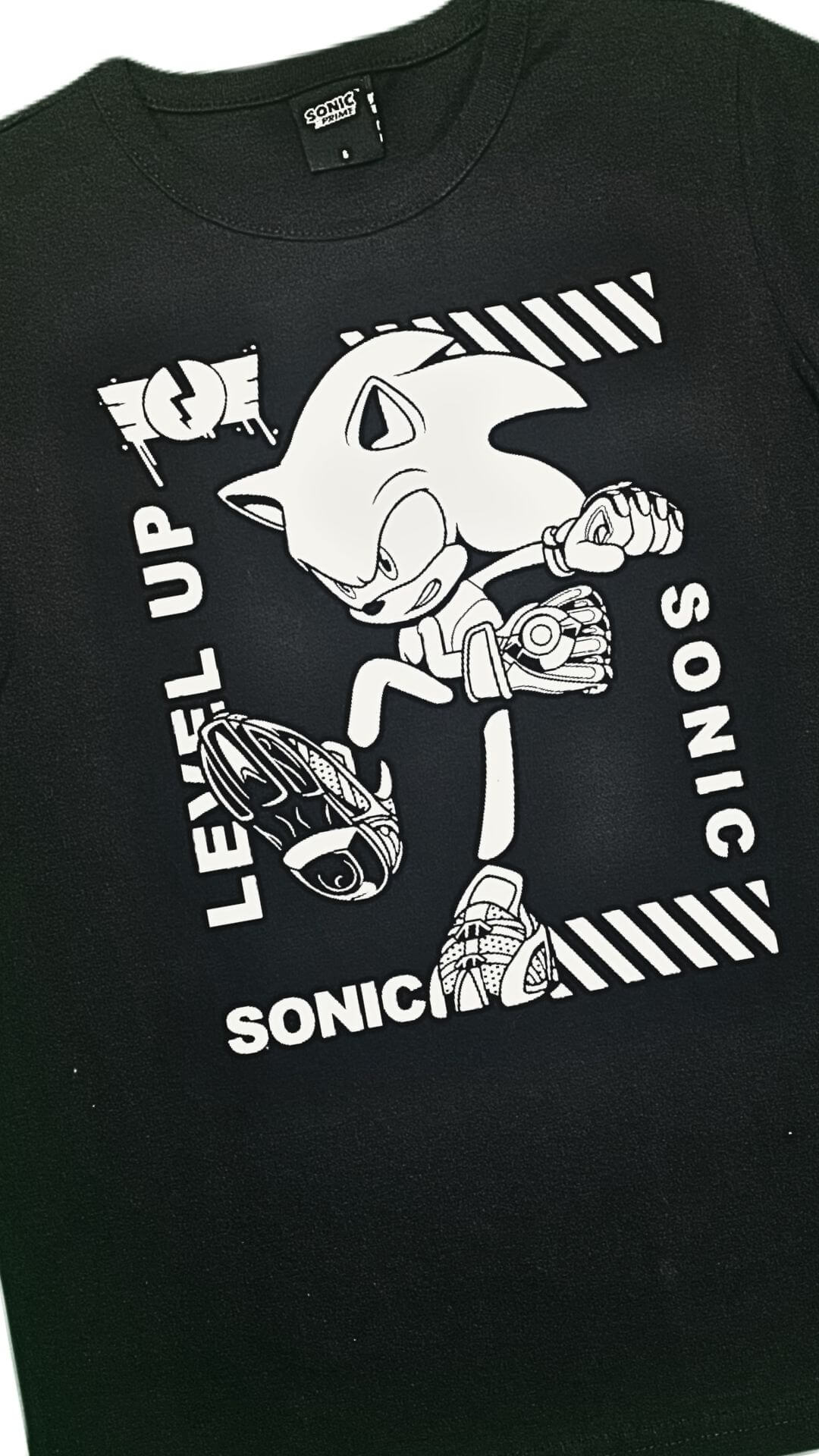 Camiseta Sonic Hedgehog - Tamanho 8 - Brandili