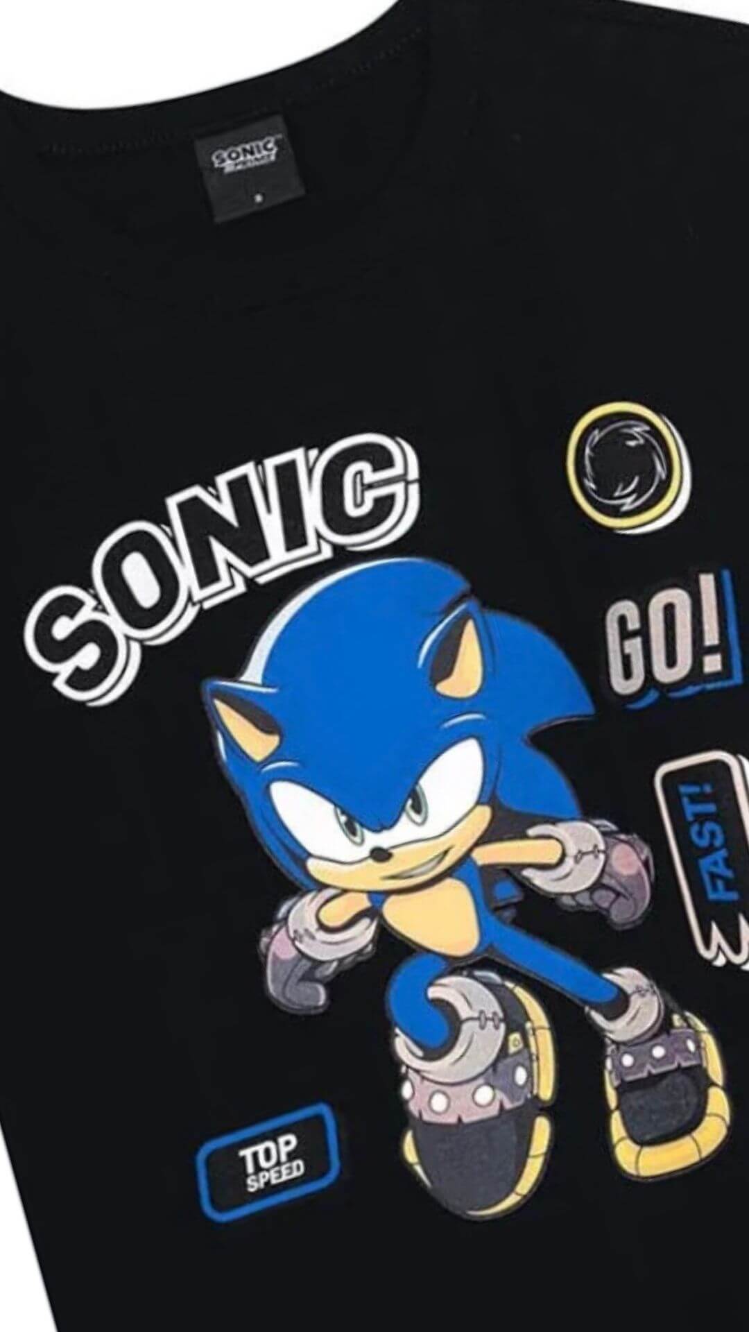 Camiseta Sonic Hedgehog Prime - Tamanho 4 - Brandili