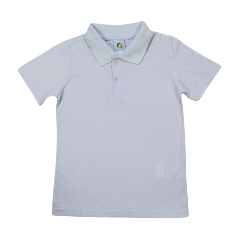 Camisa Polo Básica - Branco ou Vermelho do 4 ao 8
