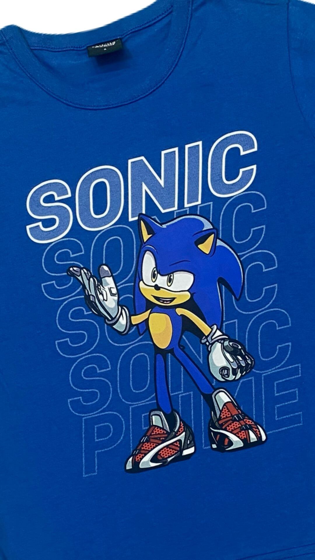 Camiseta Sonic Hedgehog - Tamanho 6 - Brandili