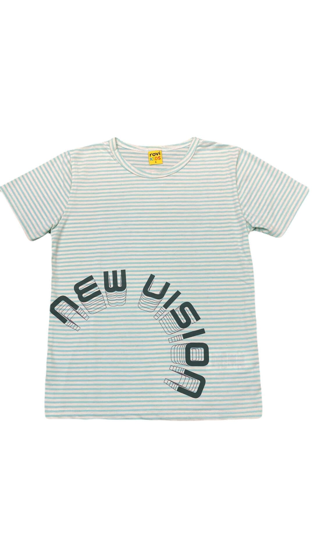 Conjunto Masculino Infantil Camiseta + Bermuda - Tamanho 8