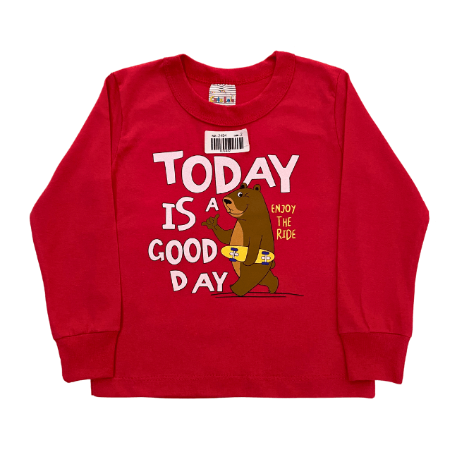 Camiseta Manga Longa Masculina - Good Day! Veste do 1 ao 3