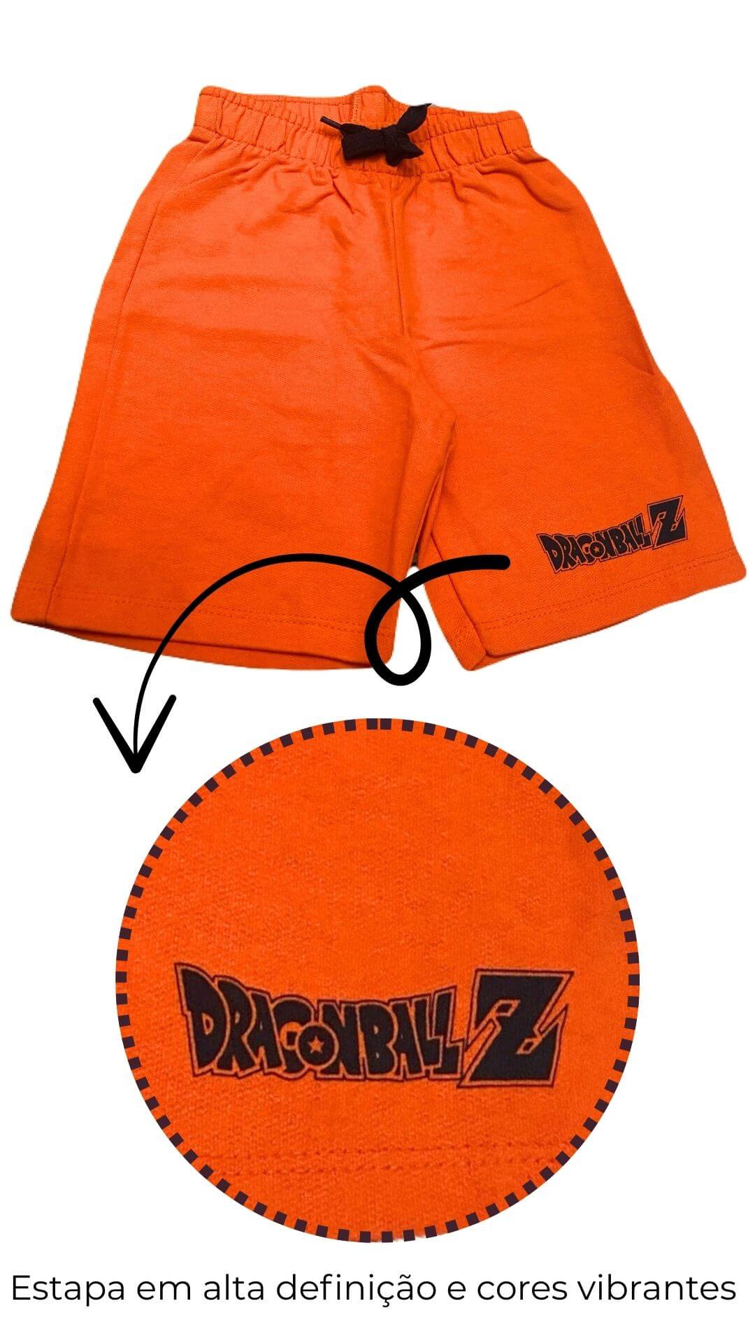 Conjunto Infantil Masculino Dragon Ball Z - Tamanhos 4 ao 10