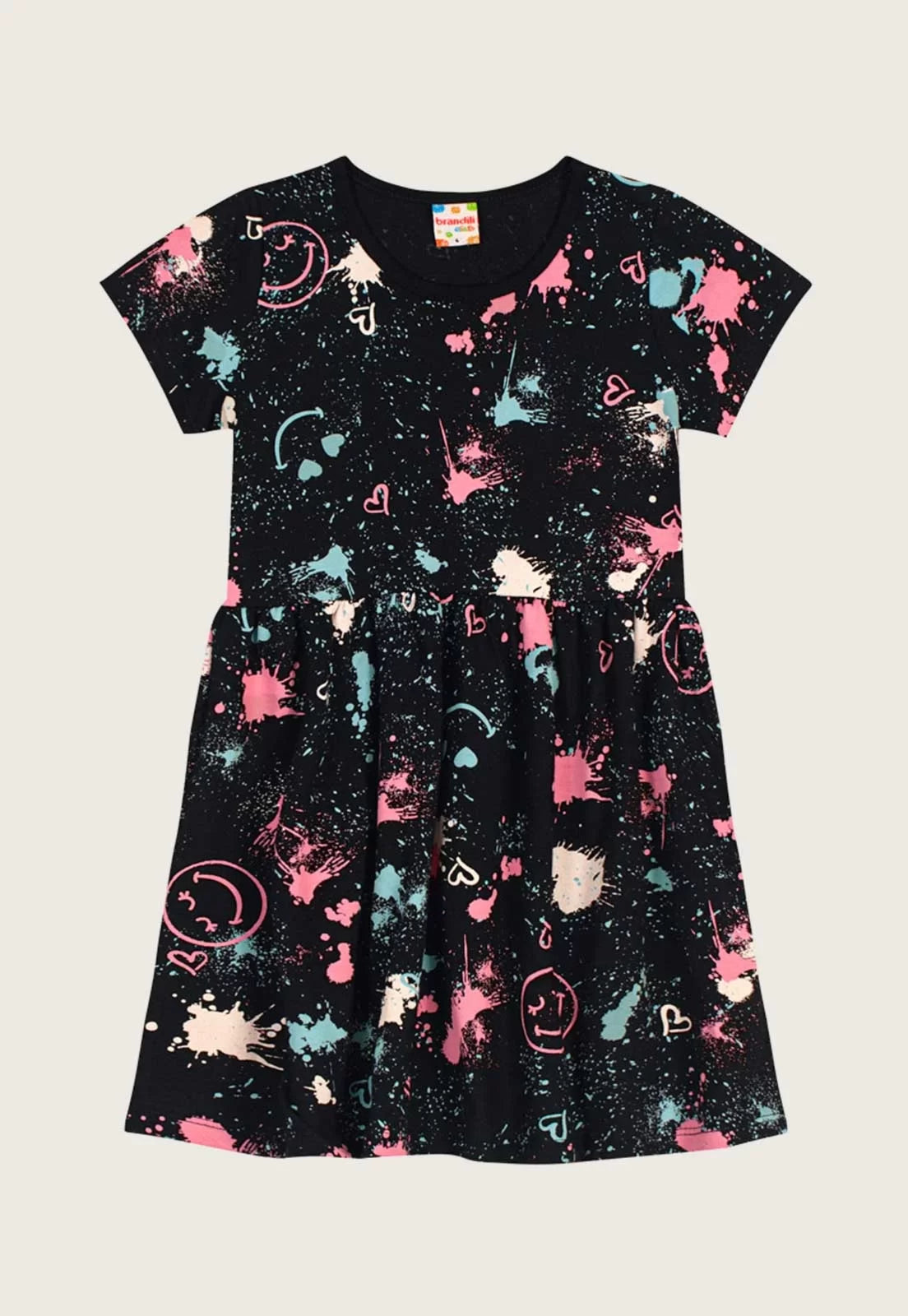 Vestido Infantil em Malha Brandili - Tamanho 14 e 16