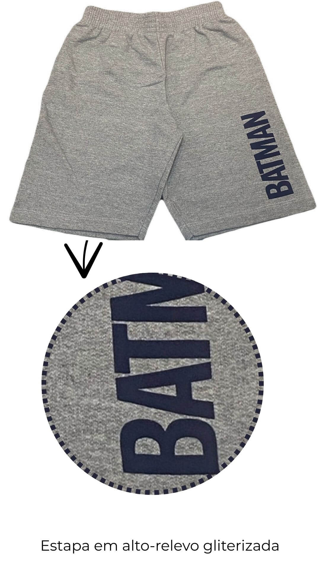 Conjunto Infantil Masculino Batman - Tamanho 10