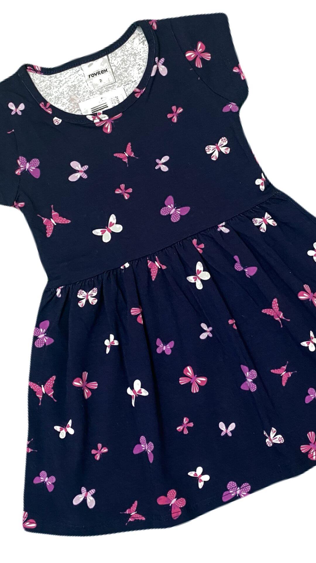 Vestido infantil Borboletinhas - tamanho 2 - Rovitex