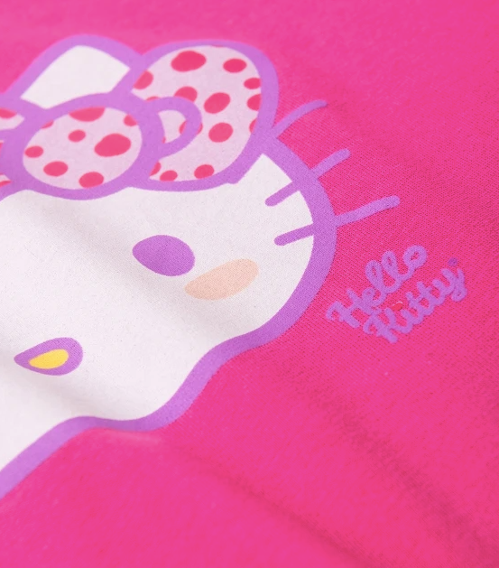 Conjunto Feminino Infantil Brilho - Hello Kitty - Tamanho do 2 ao 12