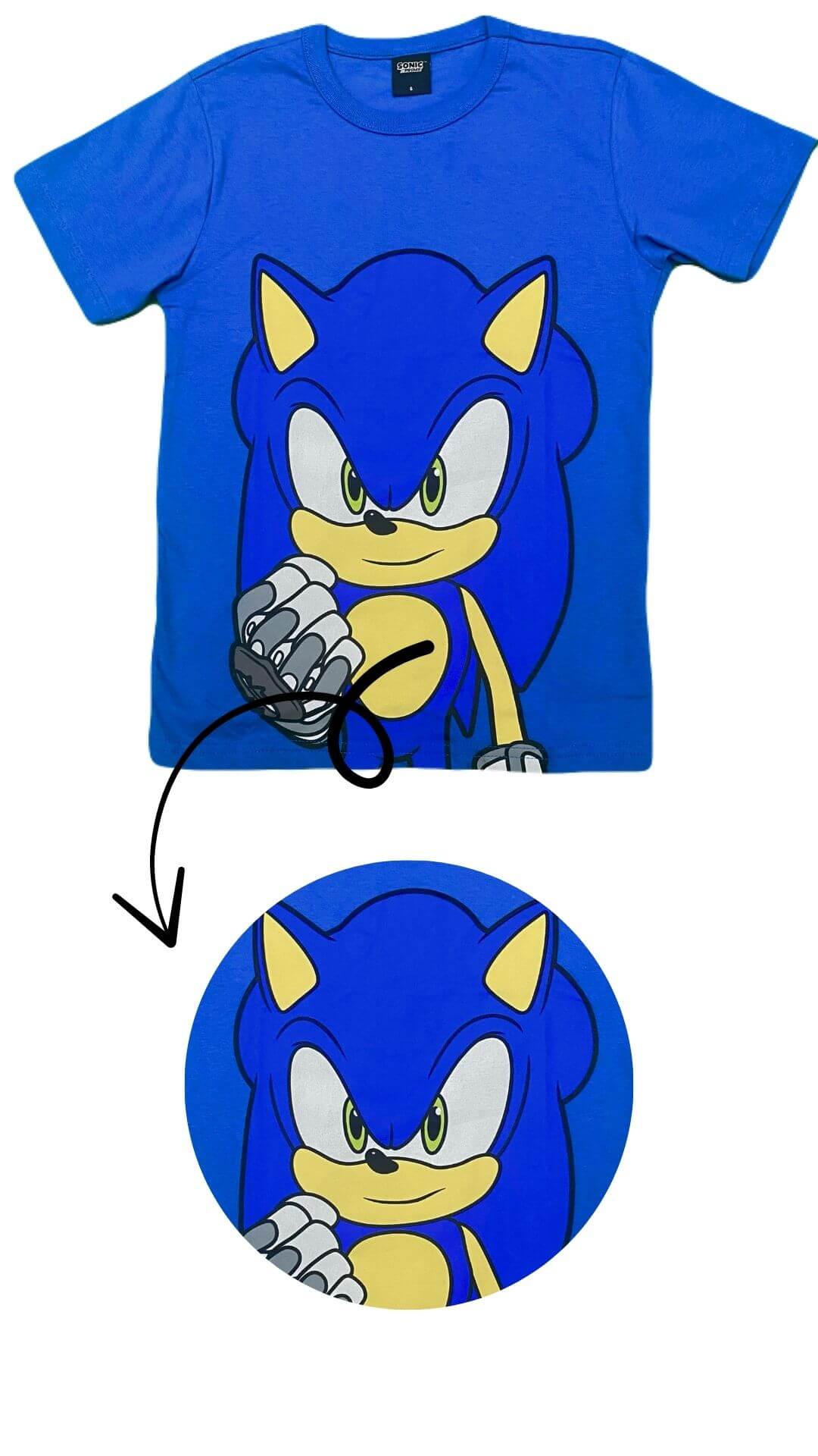 Camiseta Sonic Hedgehog - Tamanho 8 - Brandili