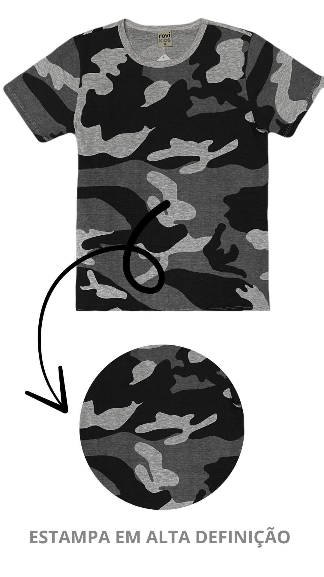 Conjunto Masculino Infantil Camiseta + Bermuda - Tamanho 10