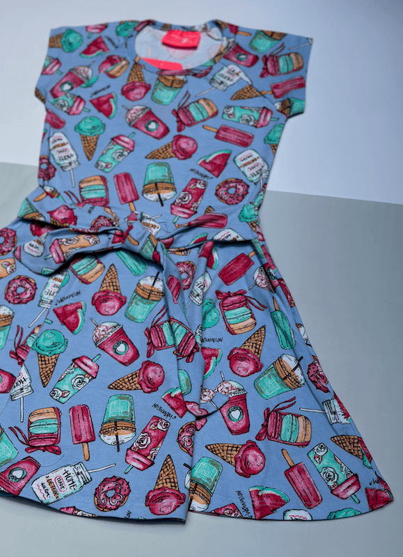 Vestido Verão com Lacinho na Cintura Premium - Serelepe Kids - Tamanho 6