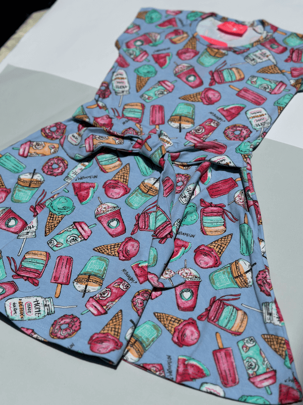 Vestido Verão com Lacinho na Cintura Premium - Serelepe Kids - Tamanho 6