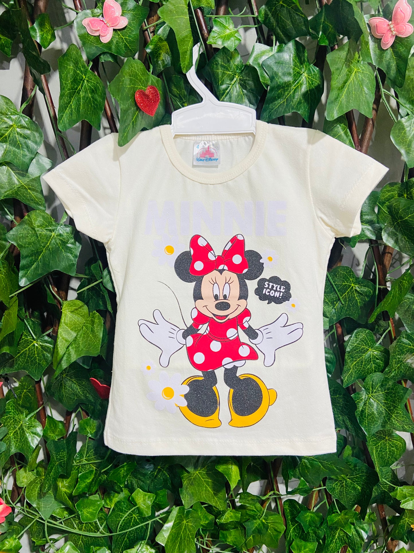 Blusa Infantil Feminina Minnie - Tamanhos 2, 3, 4 e 8