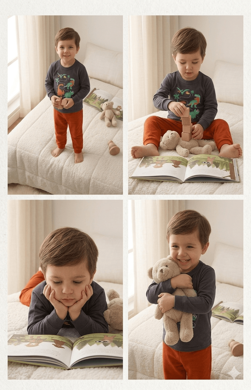 Conjunto Infantil Masculino 2 peças Moletom - Meia Estação - Tamanho 1 ao 3