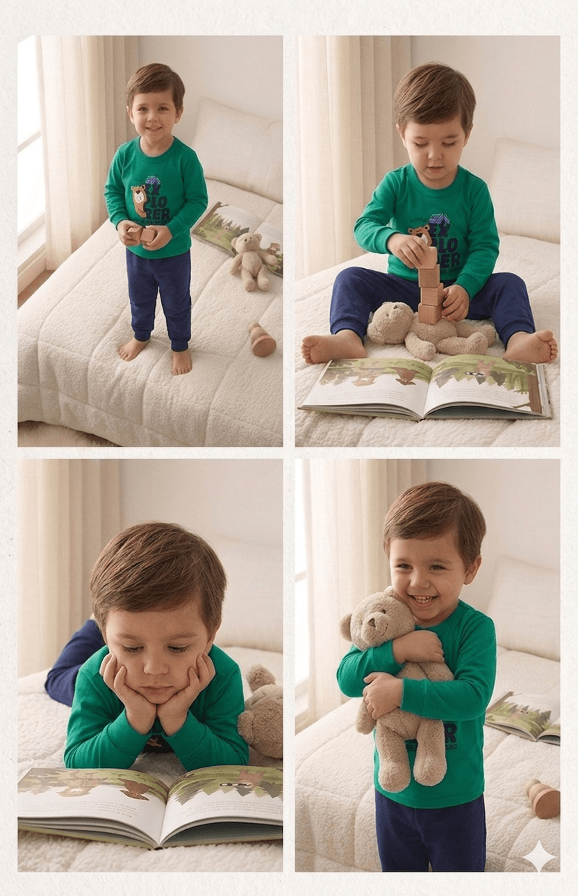 Conjunto Infantil Masculino 2 peças Moletom - Meia Estação - Tamanho 1 ao 3