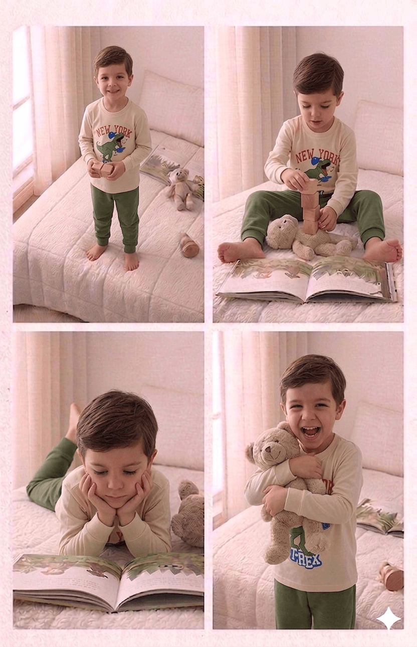 Conjunto Infantil Masculino 2 peças Moletom - Meia Estação - Tamanho 4, 6 e 8