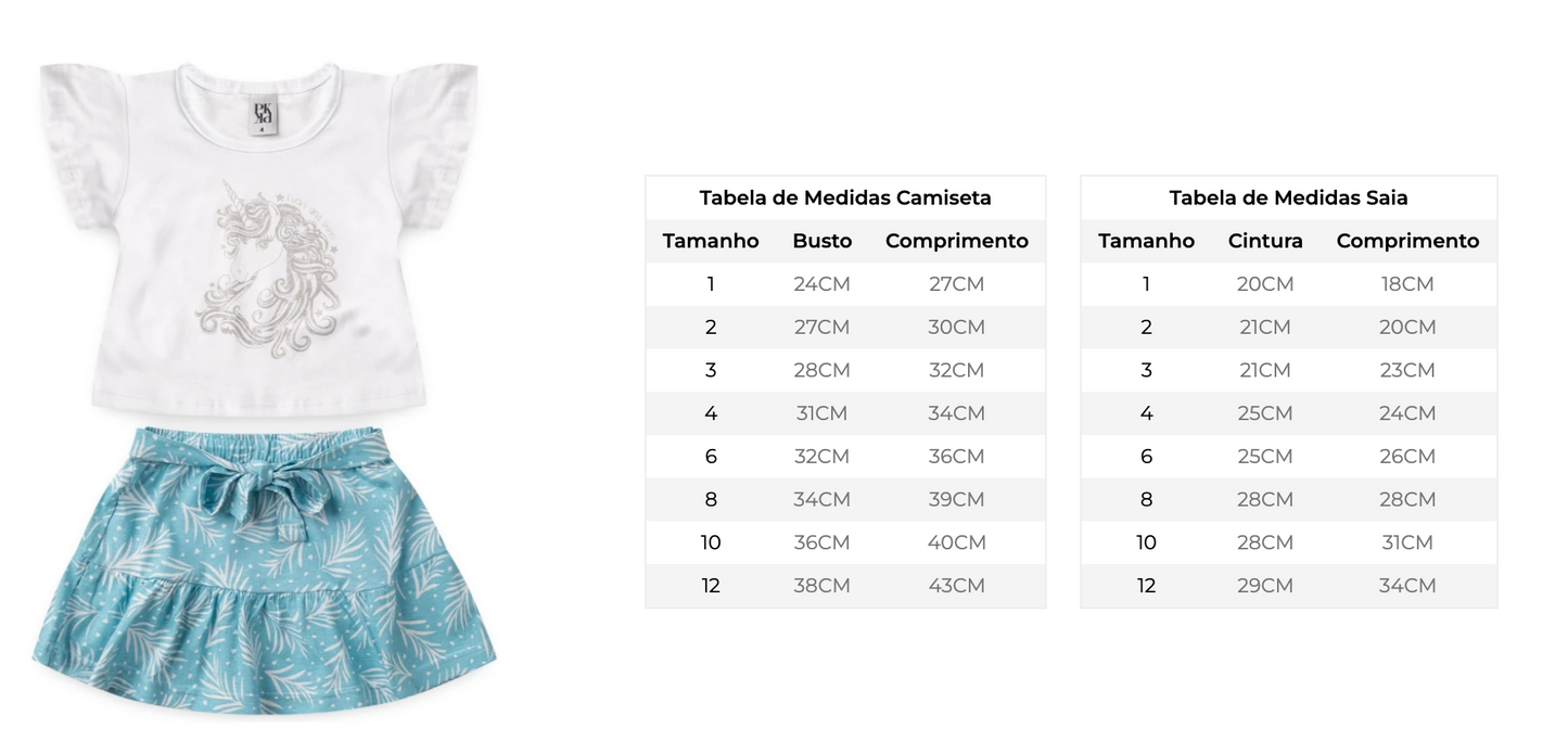 Conjunto Feminino Infantil Lucky And Shine! - Tamanho 3 ao 6
