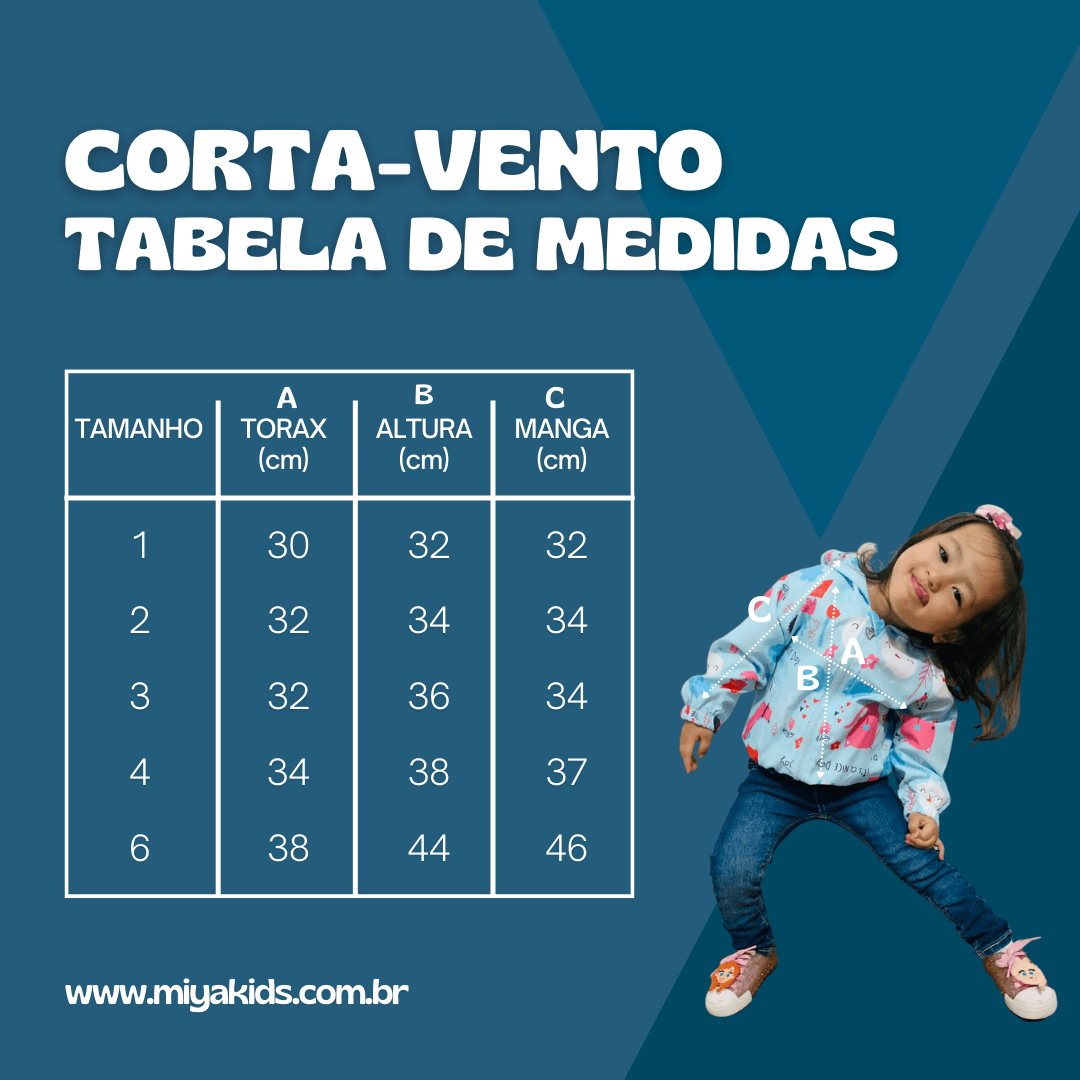 Corta-vento Ursinhos | Miya Kids - Tamanho 2 ao 6