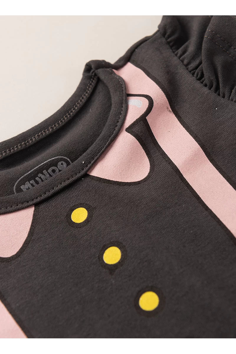 Body Feminino Infantil com Saia - Mundo Bita - Tamanhos G