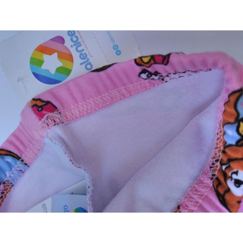 Calça Legging Infantil Menina em Molecotton - Bichinhos