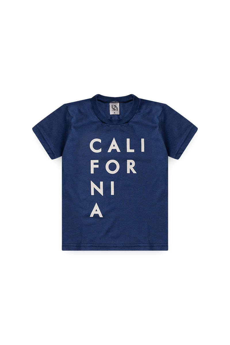 Conjunto Masculino Infantil California Azul Marinho - Tamanho 2 e 3