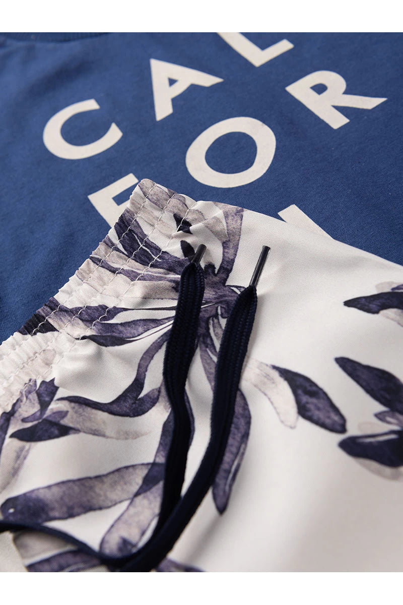 Conjunto Masculino Infantil California Azul Marinho - Tamanho 2 e 3