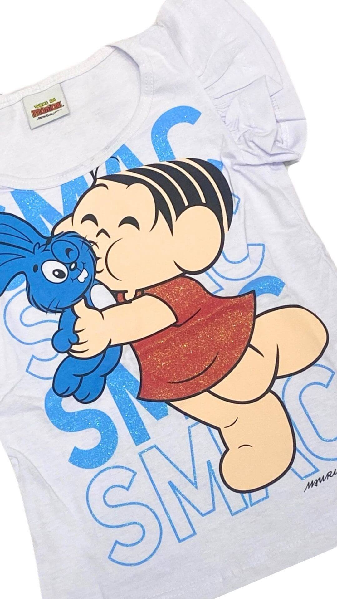 Conjunto Infantil Feminino Mônica - Tamanho 4