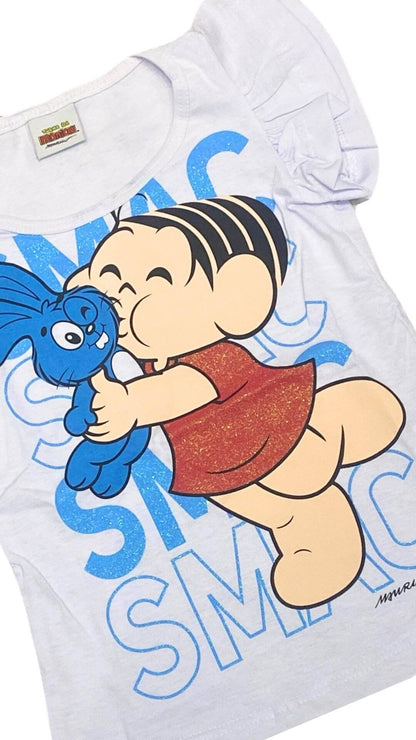 Conjunto Infantil Feminino Mônica - Tamanho 4