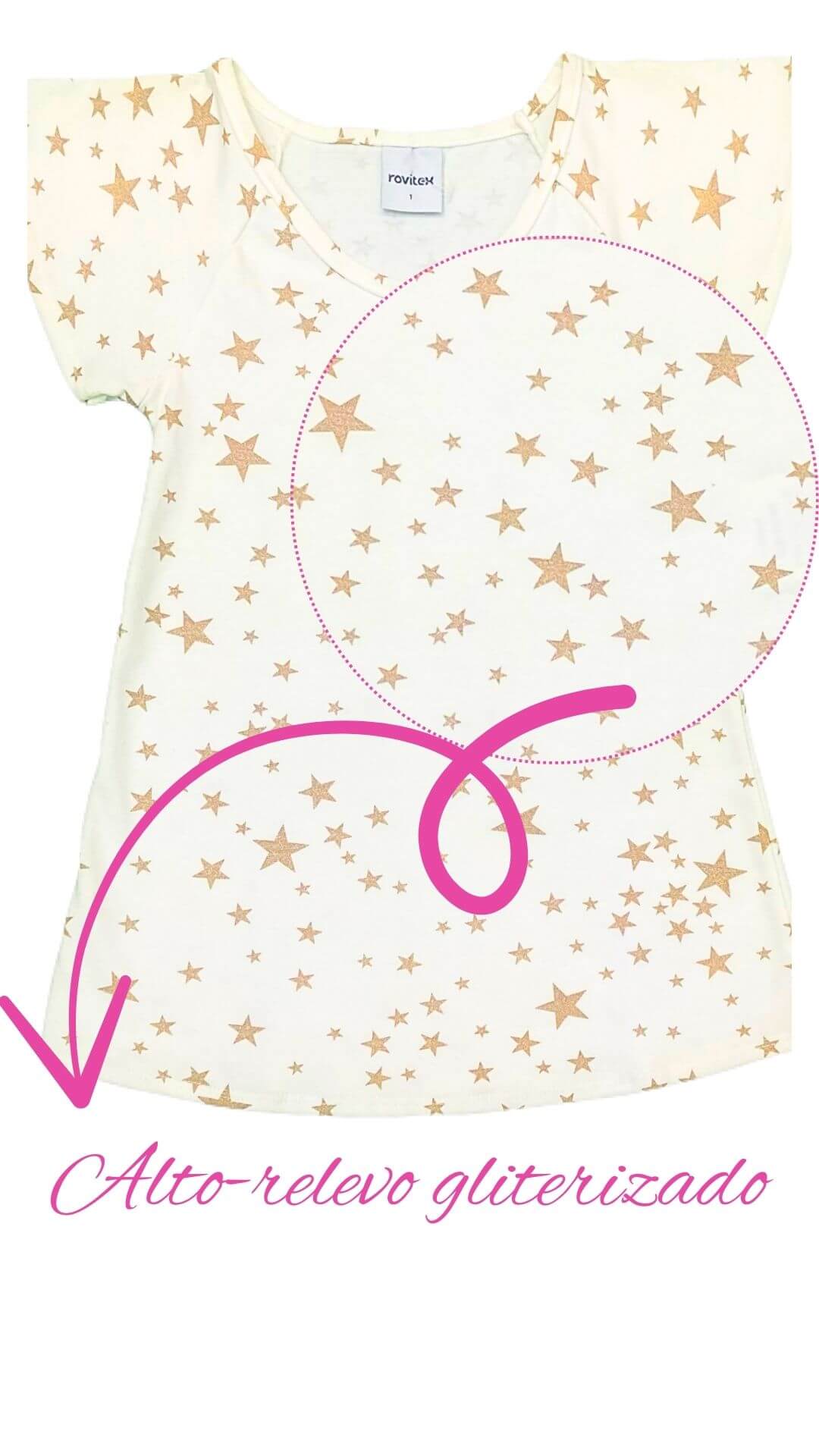Vestido infantil Festividades Estrela Dourada - tamanho 1 - Rovitex
