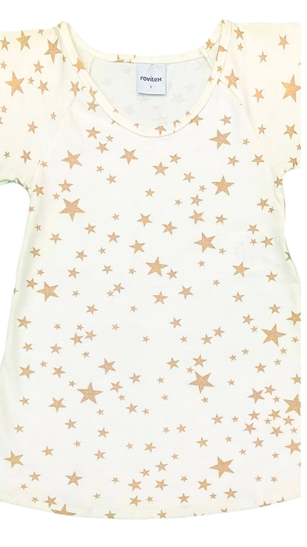 Vestido infantil Festividades Estrela Dourada - tamanho 1 - Rovitex