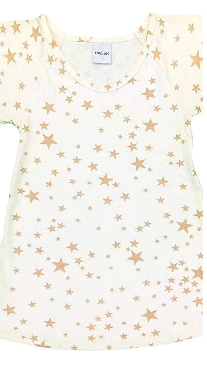 Vestido infantil Festividades Estrela Dourada - tamanho 1 - Rovitex