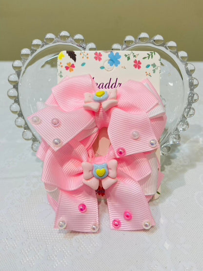kit de 2 laços com pérolas