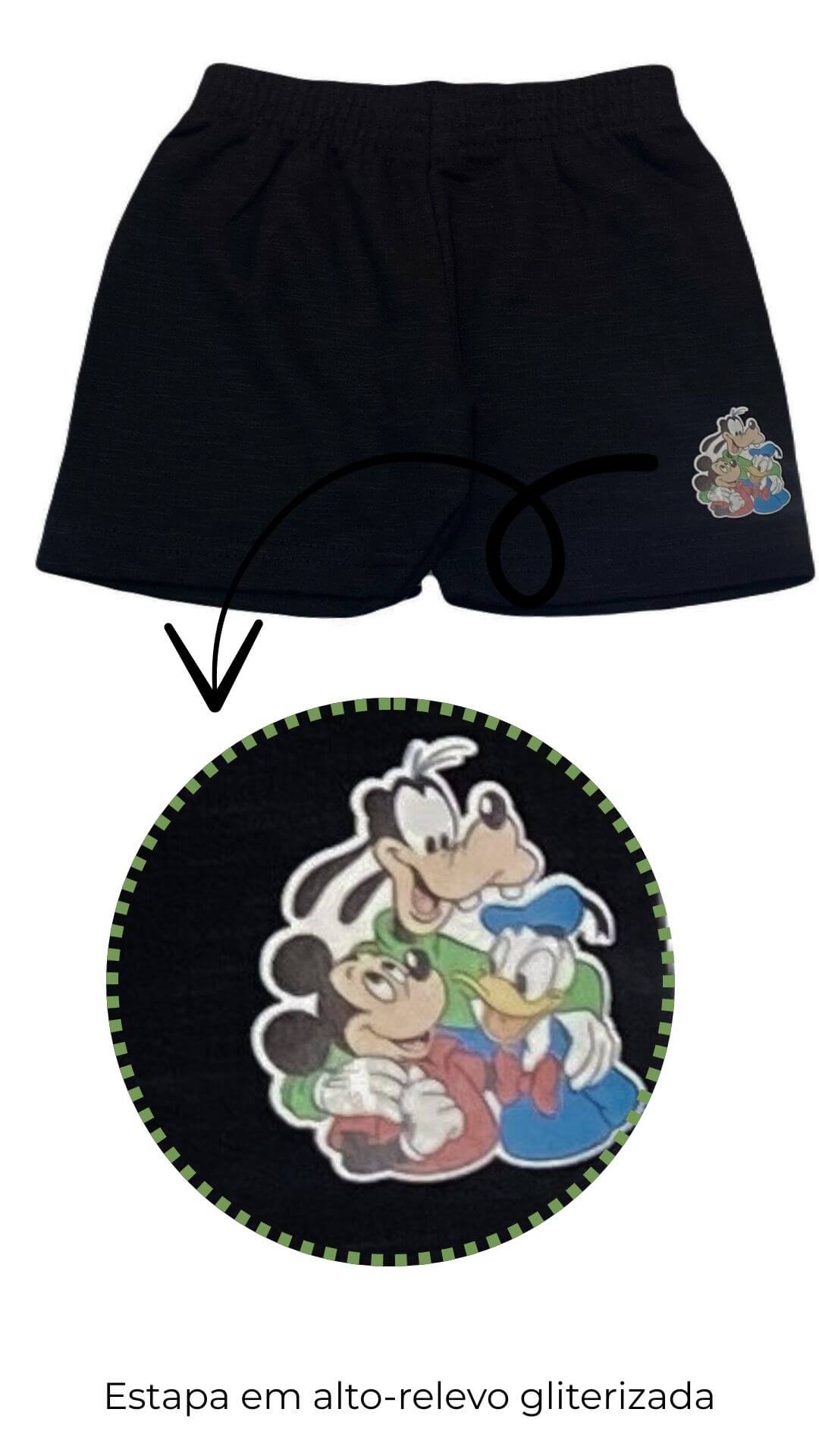 Conjunto Infantil Masculino Turma do Mickey - Tamanho 2