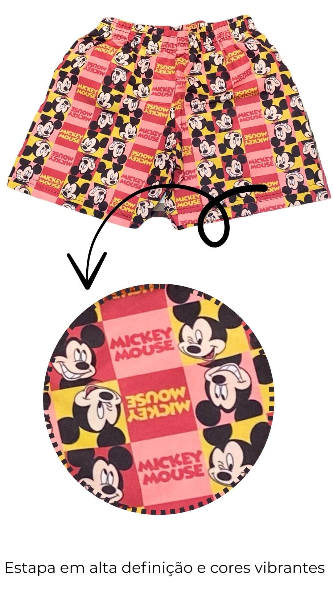 Conjunto Infantil Masculino Mickey - Tamanho 3
