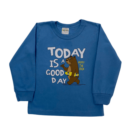 Camiseta Manga Longa Masculina - Good Day! Veste do 1 ao 3