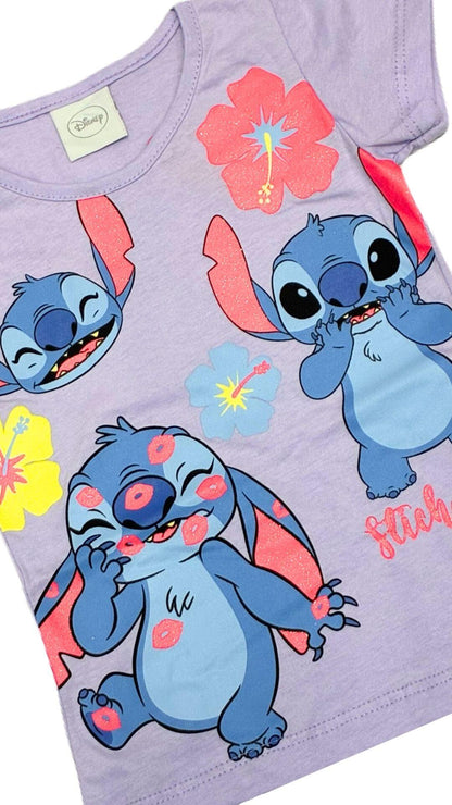 Conjunto Infantil Feminino Stitch - Tamanhos 3 e 6