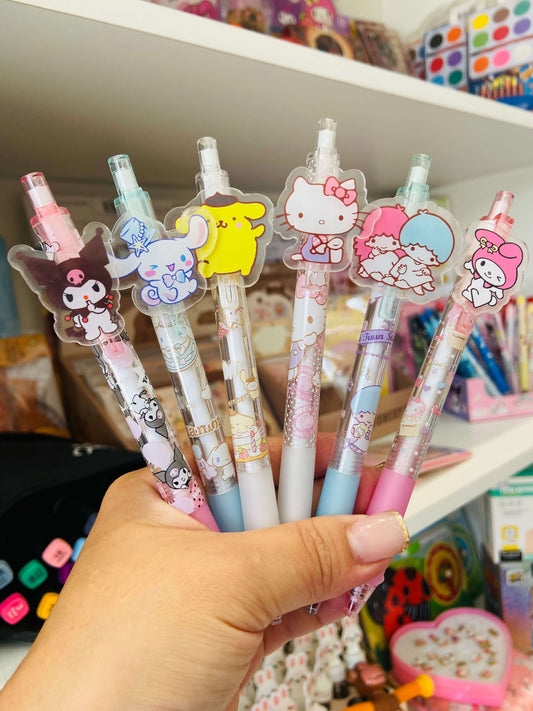 Caneta fofa da turma da Hello Kitty