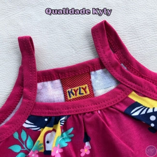 Vestido Verão Floresta Cogumelo - Tamanho 1 e 2 - KYLY