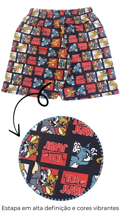 Conjunto Infantil Masculino Tom e Jerry - Tamanho 6