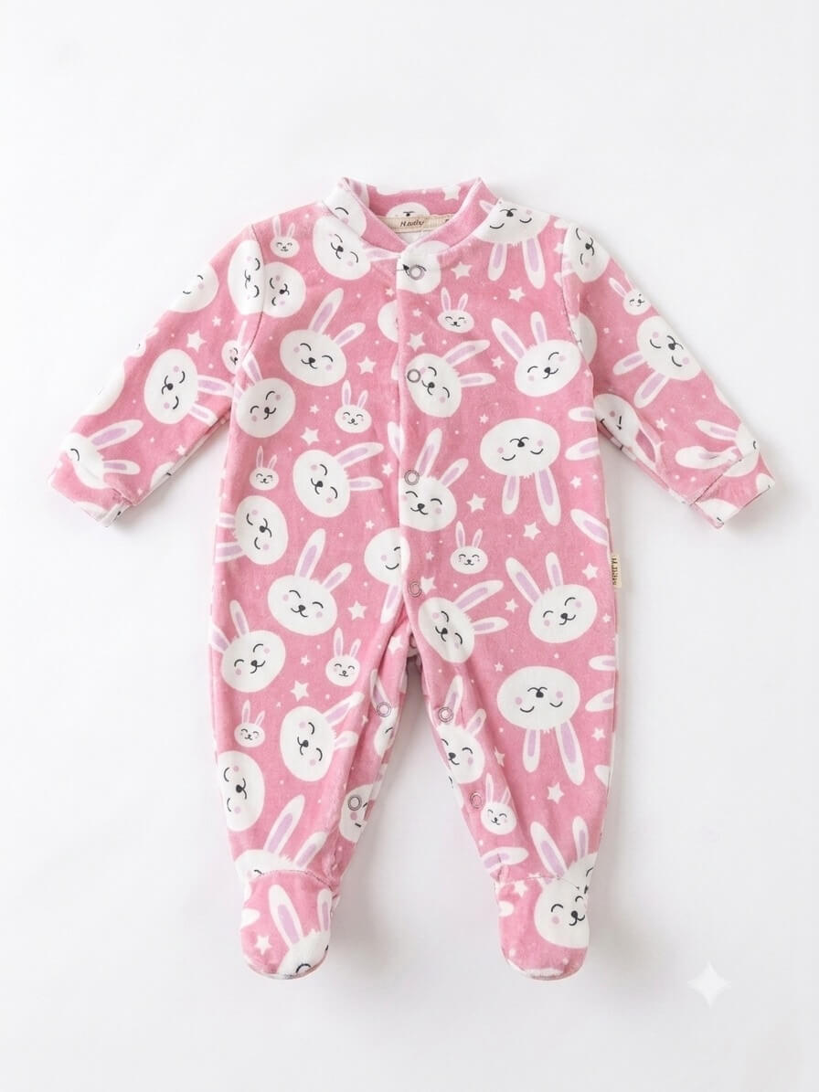 Macacão Feminino em Plush Soft Premium - Tamanho do RN ao M