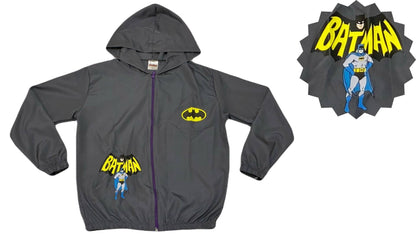 Jaqueta Corta Vento Infantil Masculino Batman - Tamanhos 4, 8 e 10