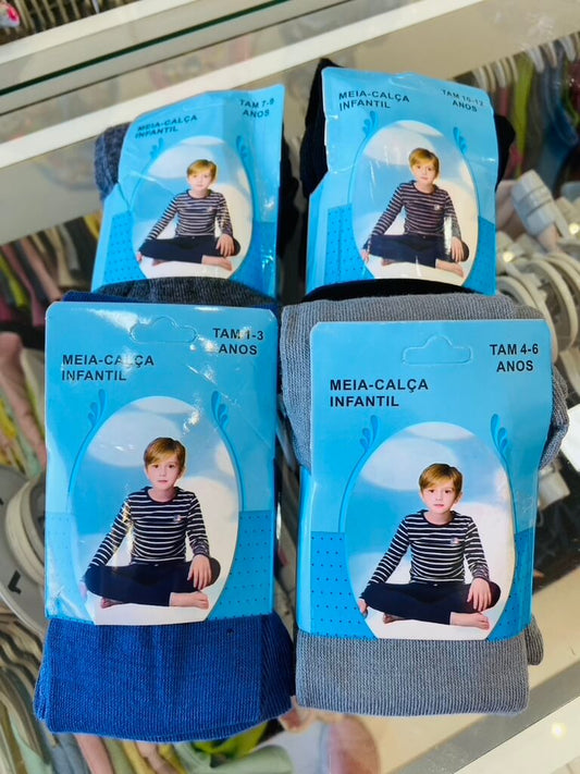 Meia calça infantil Masculina - Tamanho do 1 ao 12