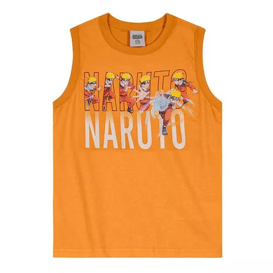 Camiseta Naruto Infantil Unissex - Tamanho 10 ao 16 - Brandili
