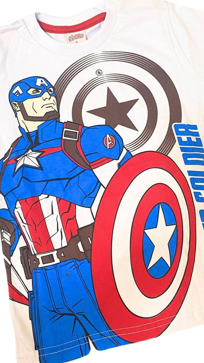 Conjunto Infantil Masculino Capitão América - Tamanhos 4 e 6
