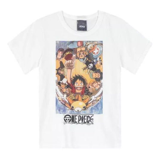 Camiseta One Piece - Tamanho 6 ao 14 - Brandili
