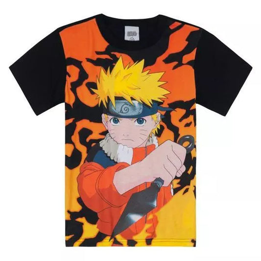 Camiseta Naruto - Tamanho 10 ao 14 - Brandili